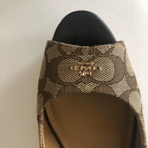 REDUCED- Coach cork wedges,